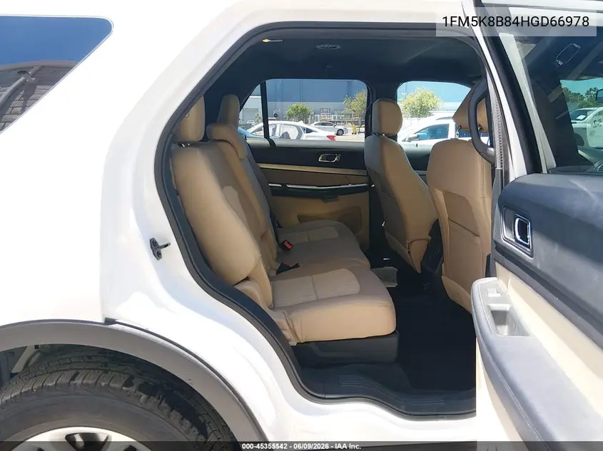 2017 Ford Explorer VIN: 1FM5K8B84HGD66978 Lot: 45355542
