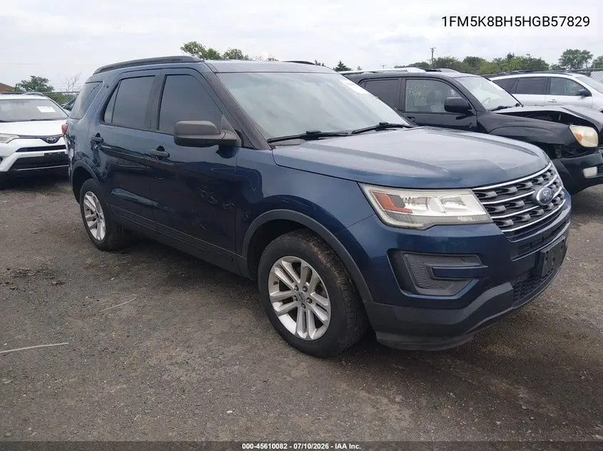 2017 Ford Explorer VIN: 1FM5K8BH5HGB57829 Lot: 45610082