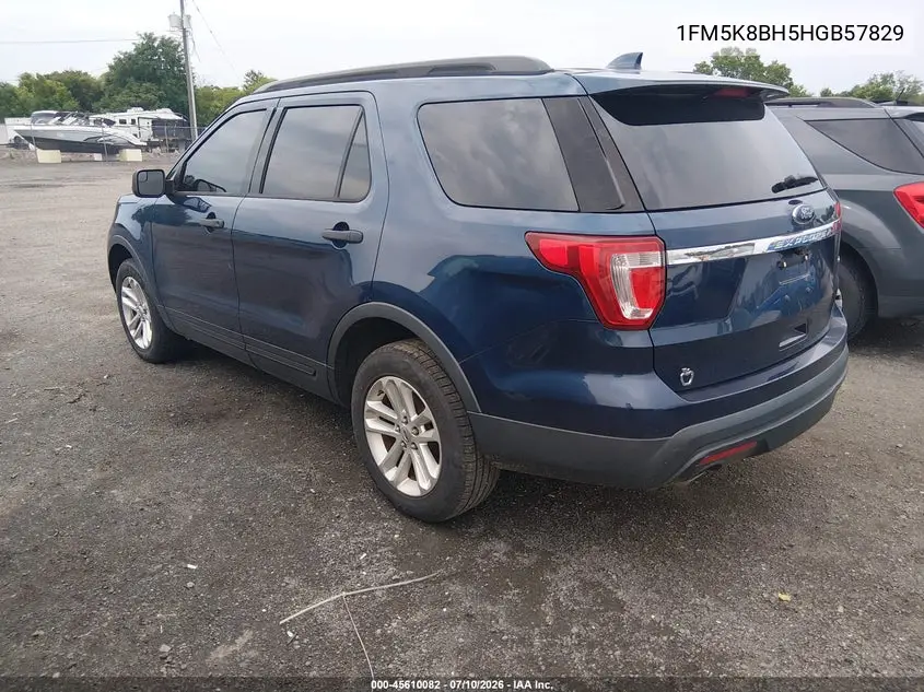 2017 Ford Explorer VIN: 1FM5K8BH5HGB57829 Lot: 45610082