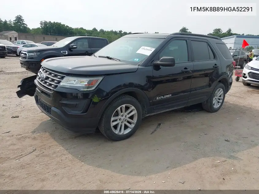 2017 Ford Explorer VIN: 1FM5K8B89HGA52291 Lot: 45626416