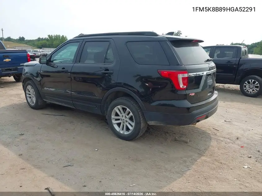 2017 Ford Explorer VIN: 1FM5K8B89HGA52291 Lot: 45626416