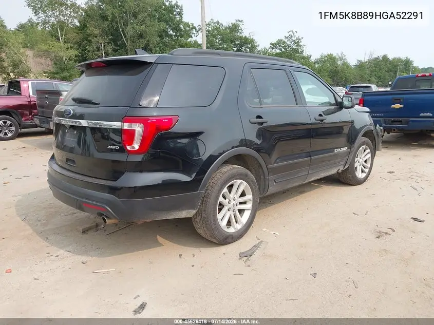2017 Ford Explorer VIN: 1FM5K8B89HGA52291 Lot: 45626416