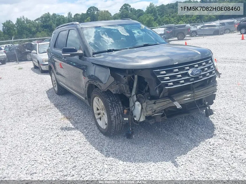 2017 Ford Explorer Xlt VIN: 1FM5K7D82HGE08460 Lot: 45682925