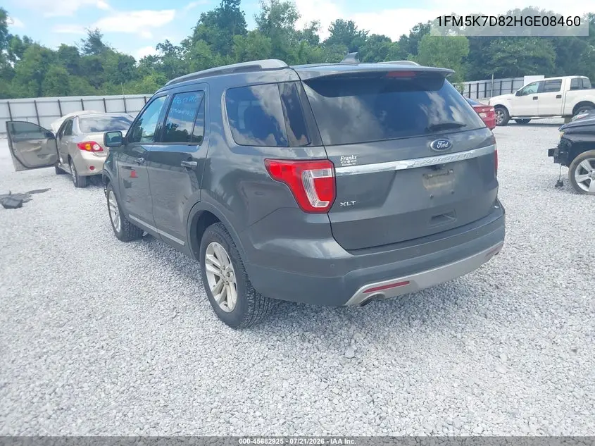 2017 Ford Explorer Xlt VIN: 1FM5K7D82HGE08460 Lot: 45682925
