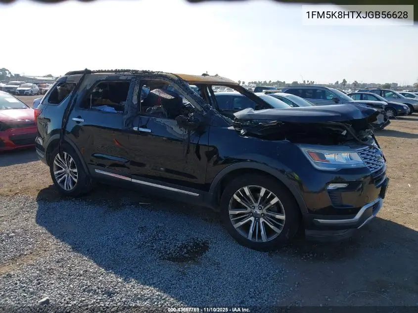 1FM5K8HTXJGB56628 2018 Ford Explorer Platinum