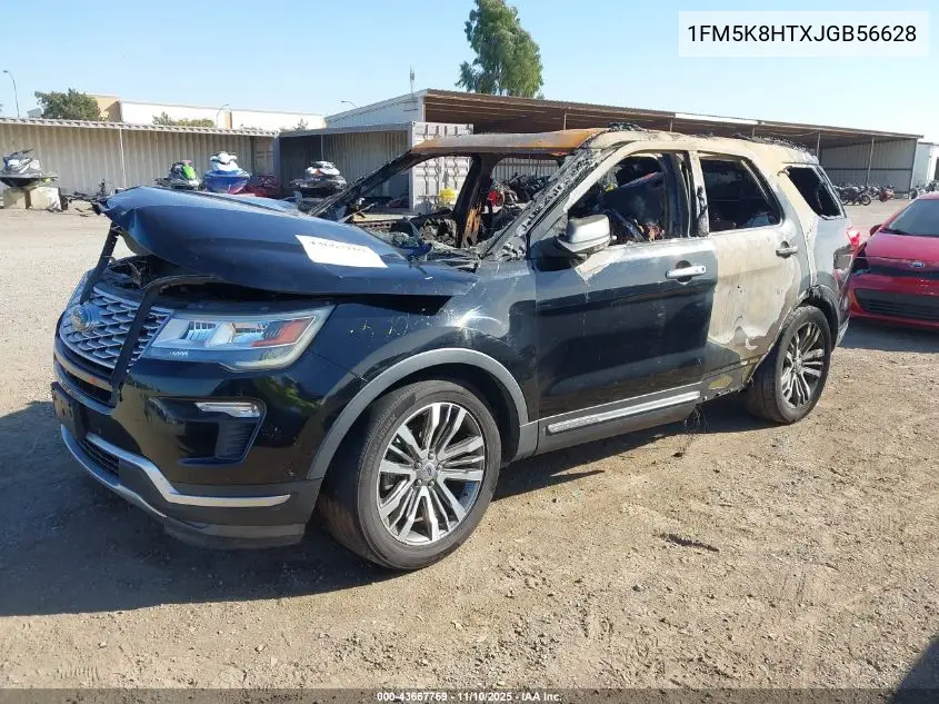 1FM5K8HTXJGB56628 2018 Ford Explorer Platinum