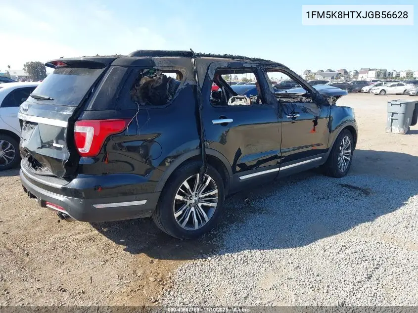 1FM5K8HTXJGB56628 2018 Ford Explorer Platinum