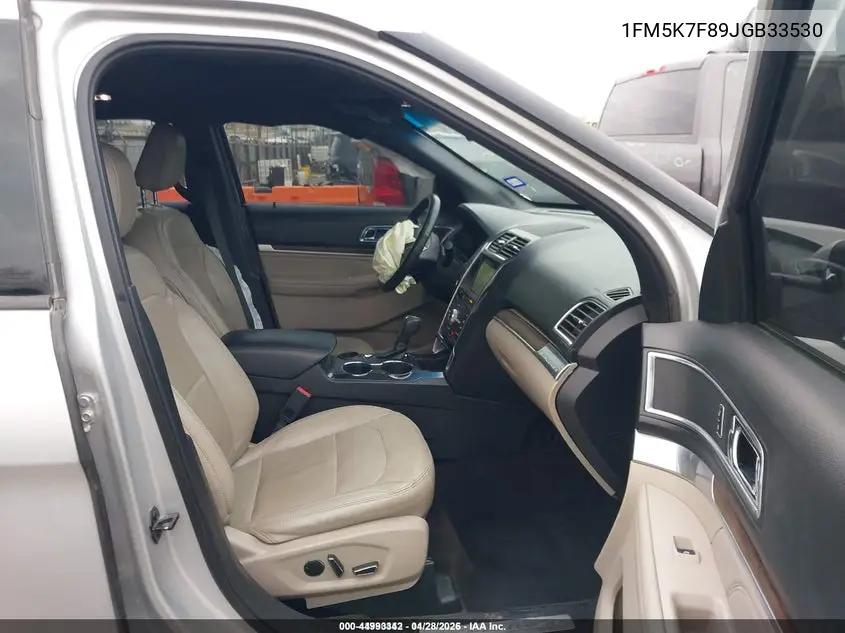 1FM5K7F89JGB33530 2018 Ford Explorer Limited