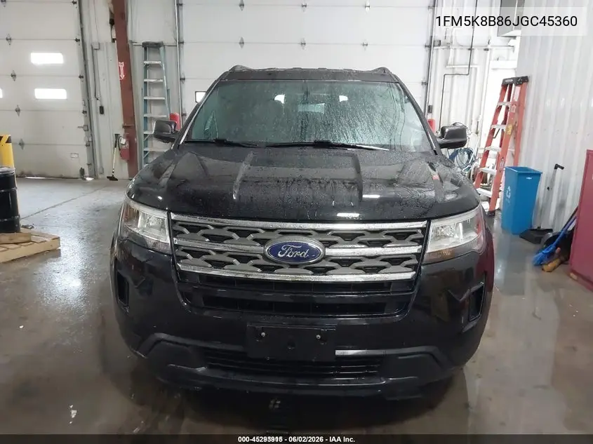 2018 Ford Explorer VIN: 1FM5K8B86JGC45360 Lot: 45293915