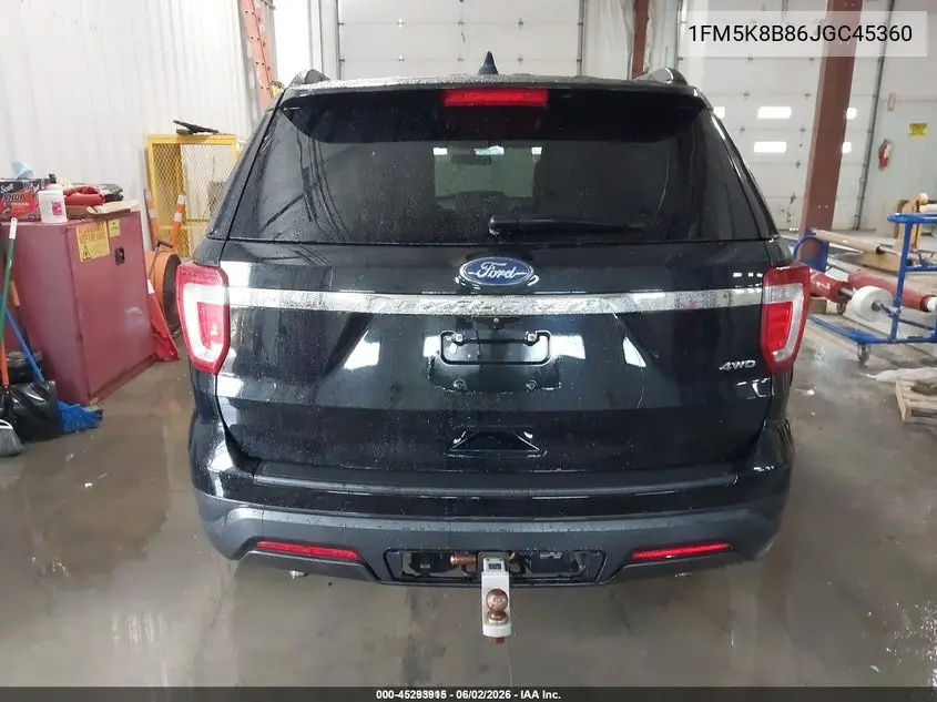 2018 Ford Explorer VIN: 1FM5K8B86JGC45360 Lot: 45293915