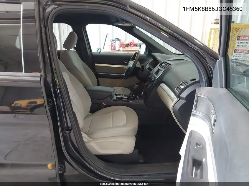 2018 Ford Explorer VIN: 1FM5K8B86JGC45360 Lot: 45293915