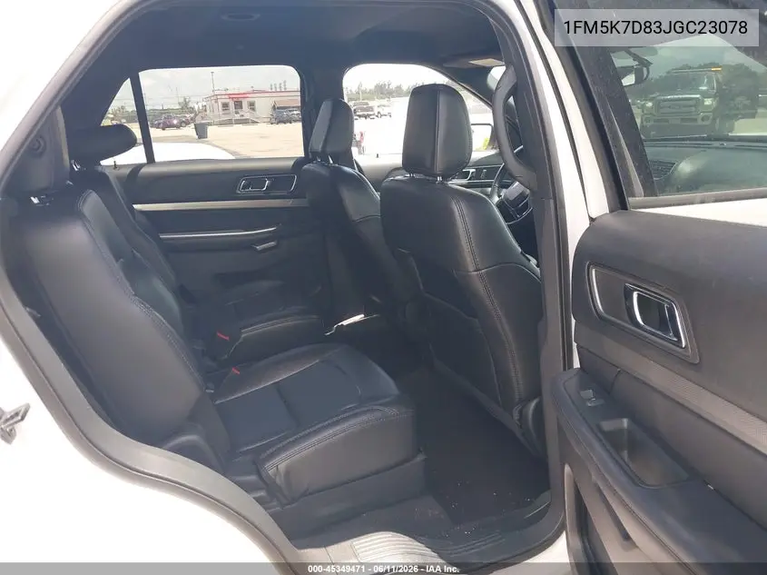 2018 Ford Explorer Xlt VIN: 1FM5K7D83JGC23078 Lot: 45349471