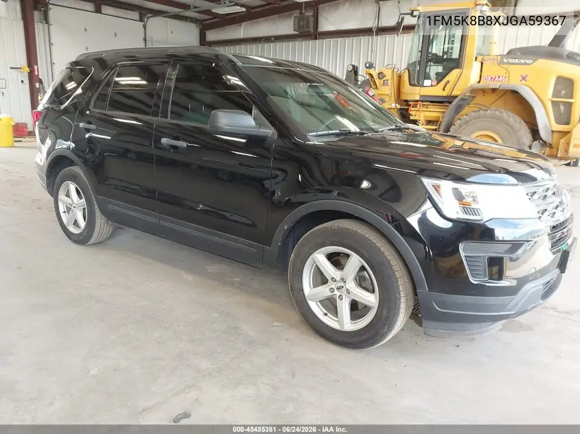 2018 Ford Explorer VIN: 1FM5K8B8XJGA59367 Lot: 45485381
