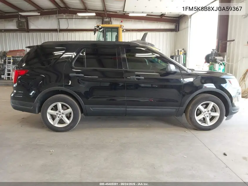 2018 Ford Explorer VIN: 1FM5K8B8XJGA59367 Lot: 45485381