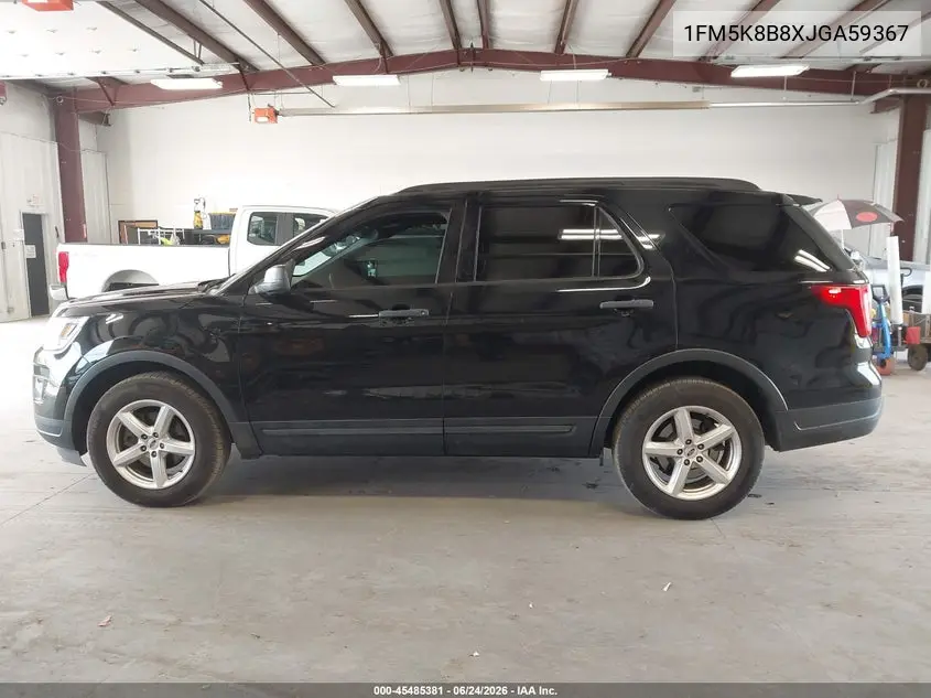 2018 Ford Explorer VIN: 1FM5K8B8XJGA59367 Lot: 45485381