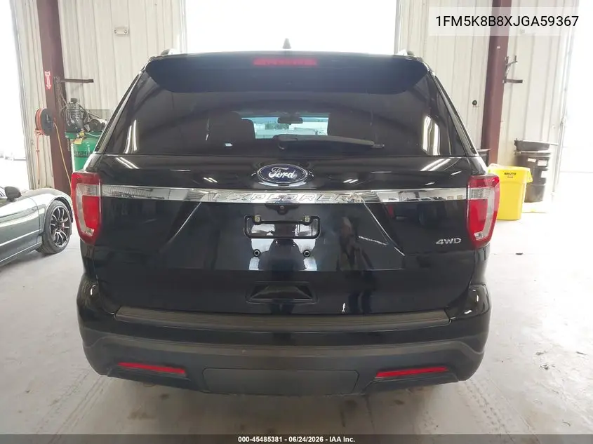 2018 Ford Explorer VIN: 1FM5K8B8XJGA59367 Lot: 45485381