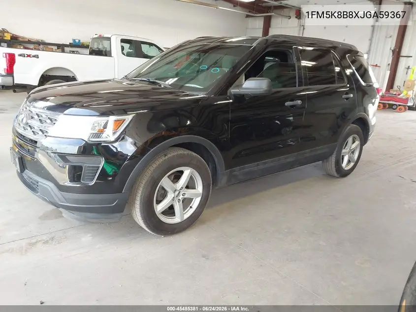 2018 Ford Explorer VIN: 1FM5K8B8XJGA59367 Lot: 45485381