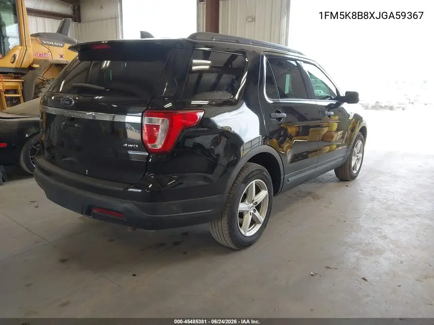 2018 Ford Explorer VIN: 1FM5K8B8XJGA59367 Lot: 45485381