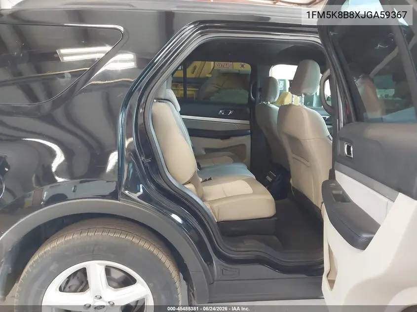2018 Ford Explorer VIN: 1FM5K8B8XJGA59367 Lot: 45485381