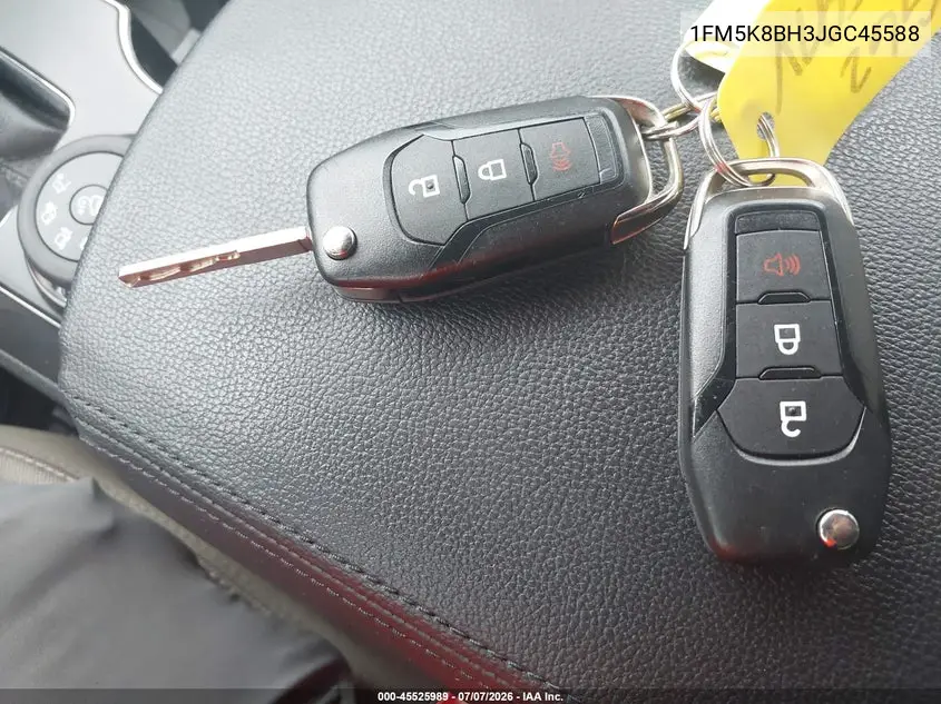 2018 Ford Explorer VIN: 1FM5K8BH3JGC45588 Lot: 45525989