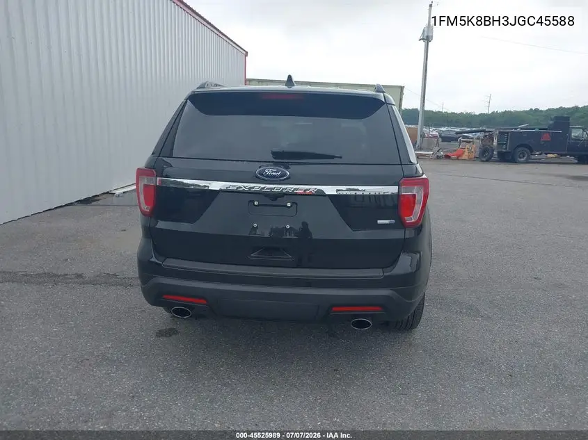2018 Ford Explorer VIN: 1FM5K8BH3JGC45588 Lot: 45525989