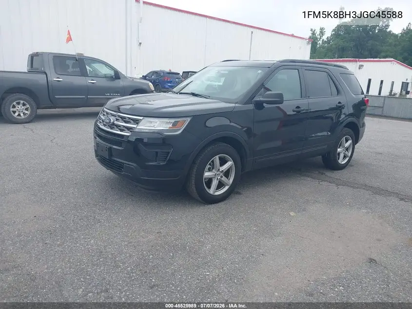 2018 Ford Explorer VIN: 1FM5K8BH3JGC45588 Lot: 45525989