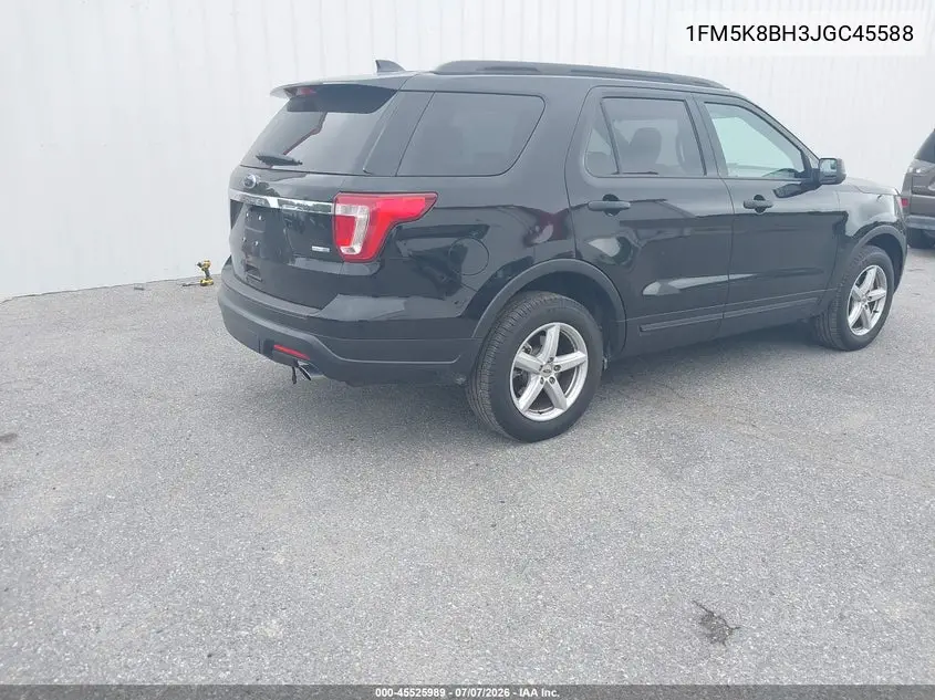 2018 Ford Explorer VIN: 1FM5K8BH3JGC45588 Lot: 45525989
