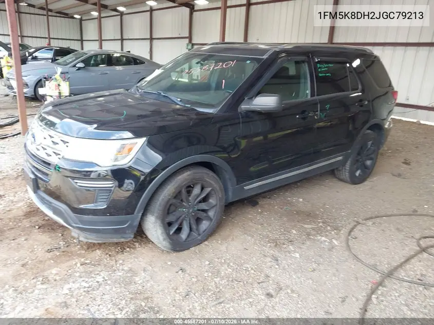2018 Ford Explorer Xlt VIN: 1FM5K8DH2JGC79213 Lot: 45587201