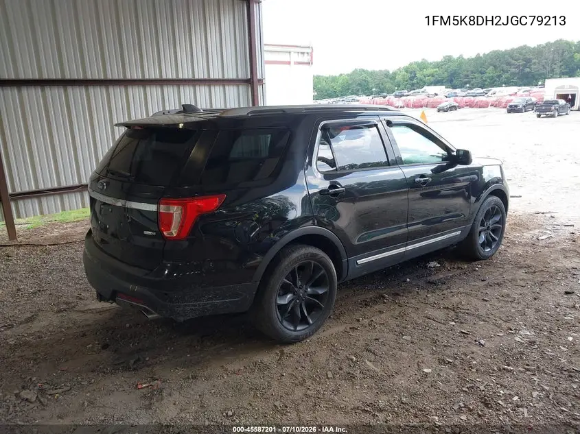 2018 Ford Explorer Xlt VIN: 1FM5K8DH2JGC79213 Lot: 45587201