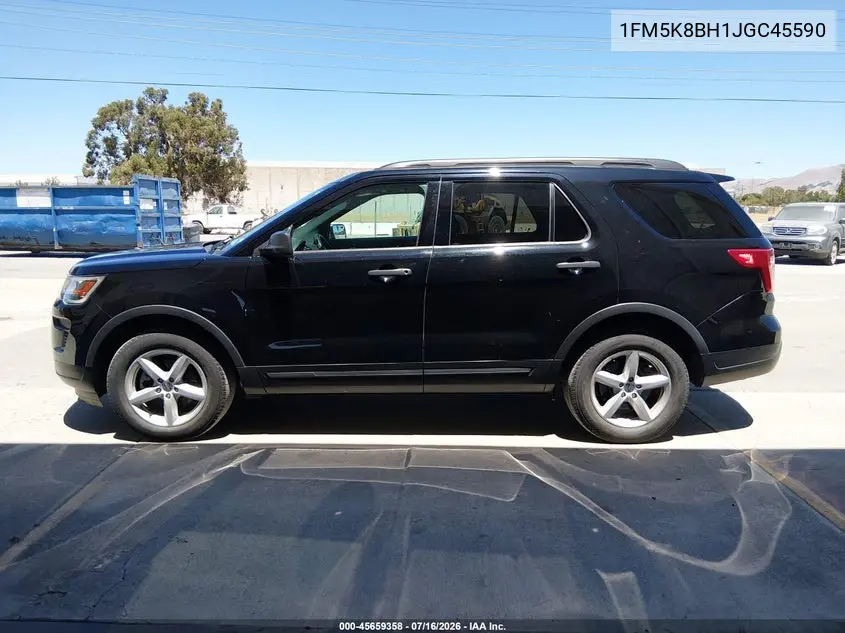 2018 Ford Explorer VIN: 1FM5K8BH1JGC45590 Lot: 45659358
