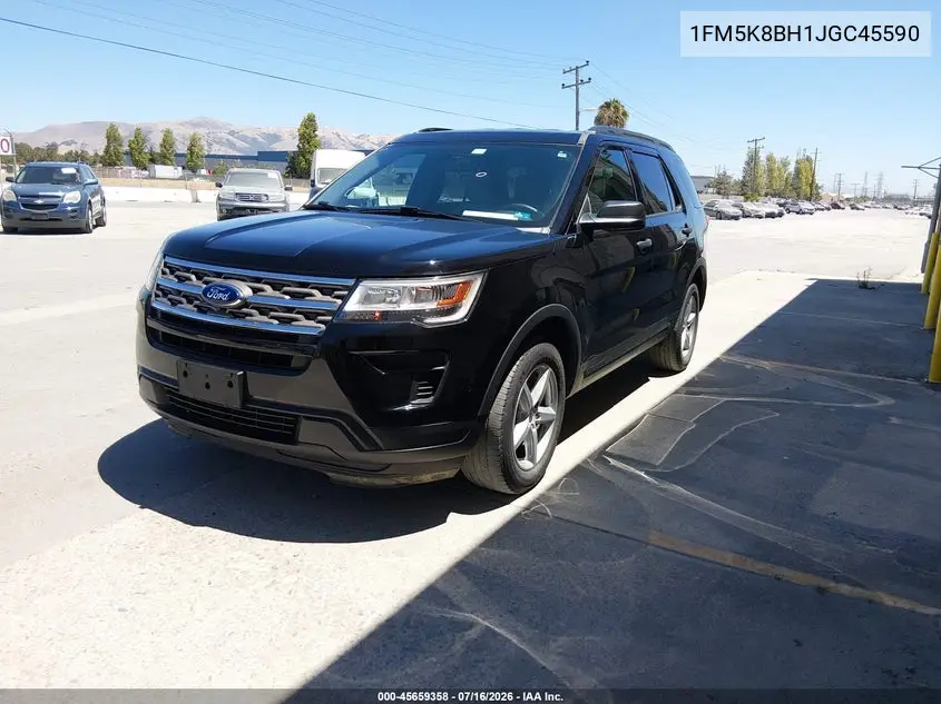 2018 Ford Explorer VIN: 1FM5K8BH1JGC45590 Lot: 45659358