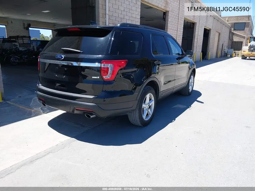 2018 Ford Explorer VIN: 1FM5K8BH1JGC45590 Lot: 45659358