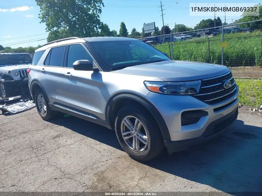 2021 Ford Explorer Xlt VIN: 1FMSK8DH8MGB69337 Lot: 45352394
