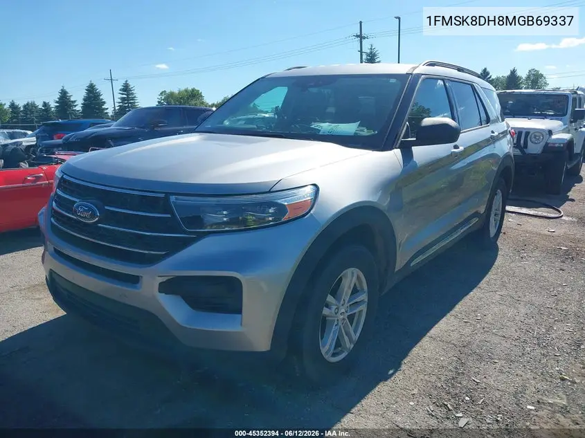 2021 Ford Explorer Xlt VIN: 1FMSK8DH8MGB69337 Lot: 45352394
