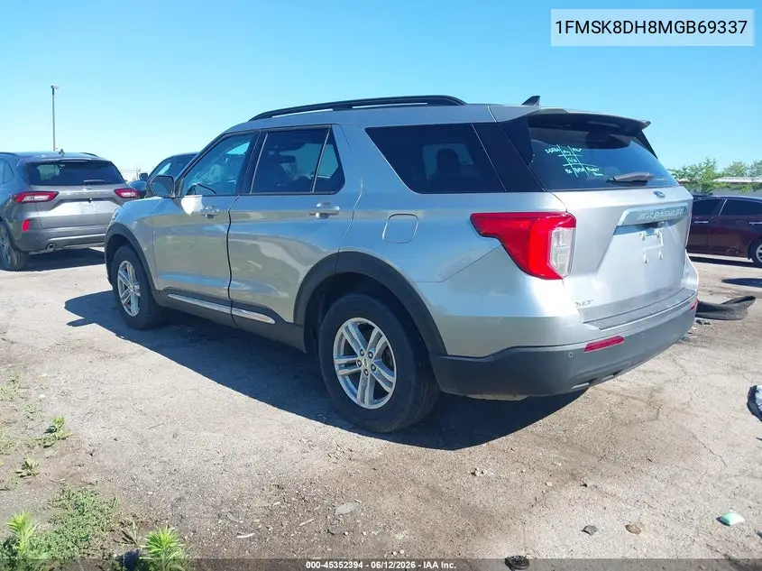 2021 Ford Explorer Xlt VIN: 1FMSK8DH8MGB69337 Lot: 45352394