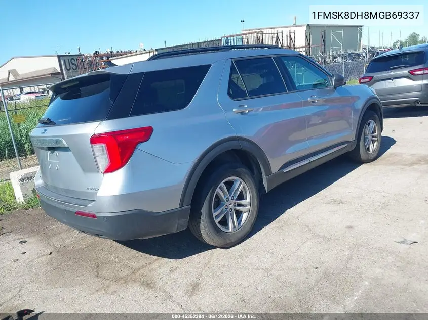 2021 Ford Explorer Xlt VIN: 1FMSK8DH8MGB69337 Lot: 45352394