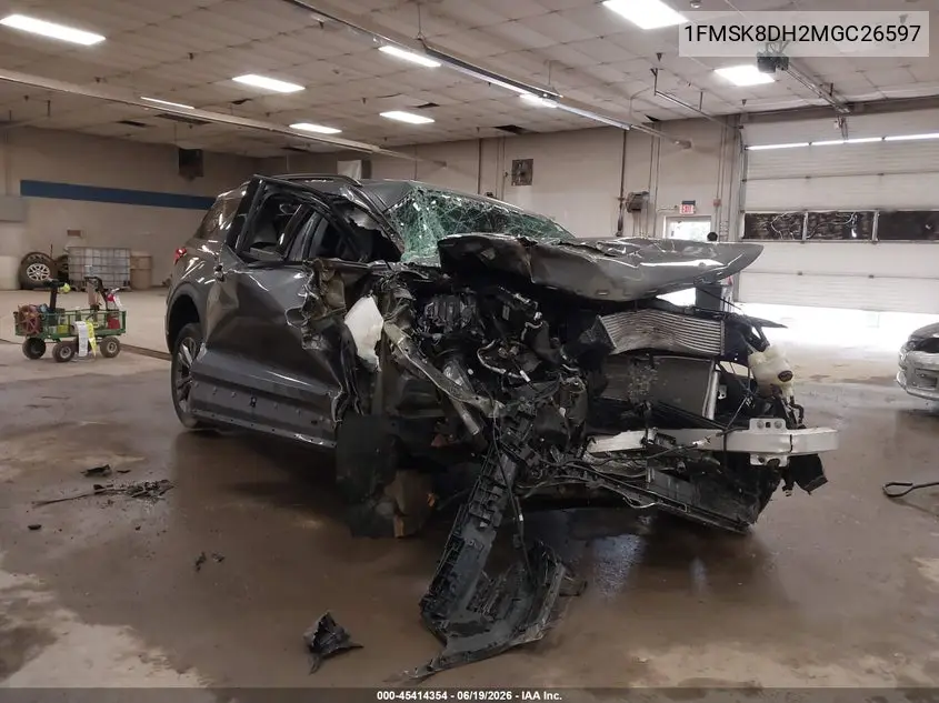 2021 Ford Explorer Xlt VIN: 1FMSK8DH2MGC26597 Lot: 45414354