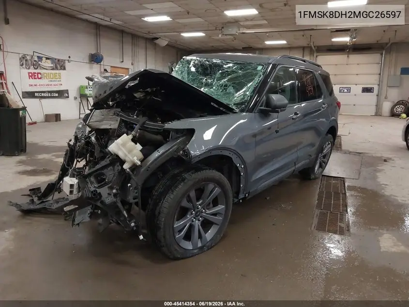 2021 Ford Explorer Xlt VIN: 1FMSK8DH2MGC26597 Lot: 45414354