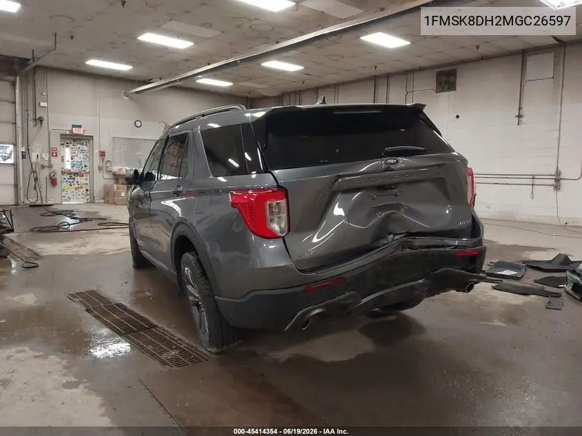2021 Ford Explorer Xlt VIN: 1FMSK8DH2MGC26597 Lot: 45414354