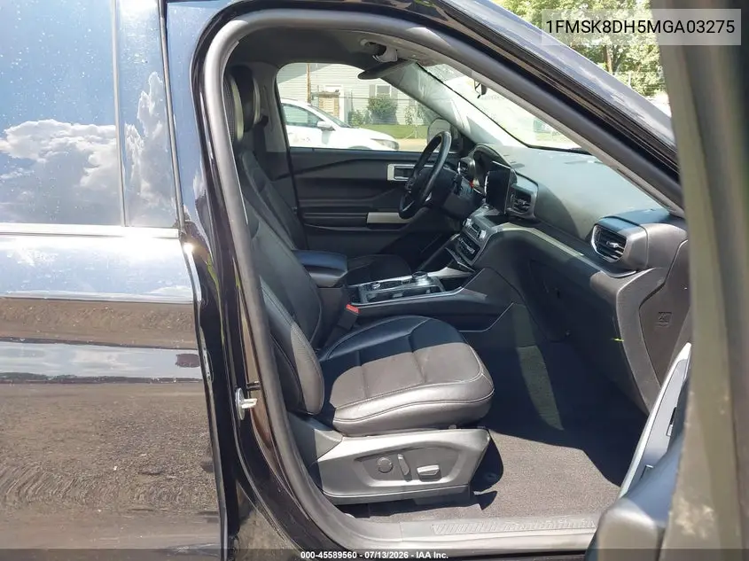 2021 Ford Explorer Xlt VIN: 1FMSK8DH5MGA03275 Lot: 45589560