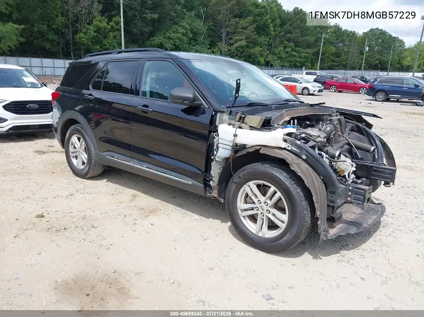 2021 Ford Explorer Xlt VIN: 1FMSK7DH8MGB57229 Lot: 45659240