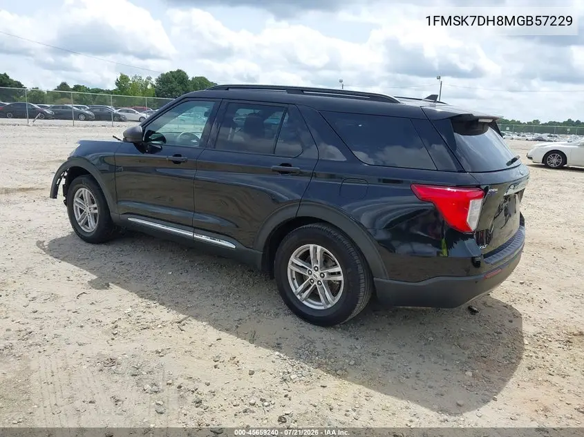 2021 Ford Explorer Xlt VIN: 1FMSK7DH8MGB57229 Lot: 45659240