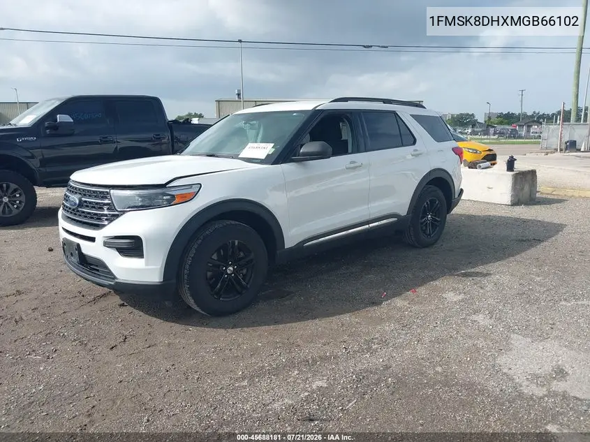 2021 Ford Explorer Xlt VIN: 1FMSK8DHXMGB66102 Lot: 45688181