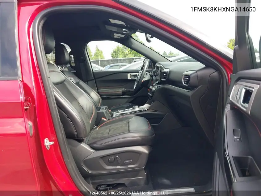 2022 Ford Explorer VIN: 1FMSK8KHXNGA14650 Lot: 12640562