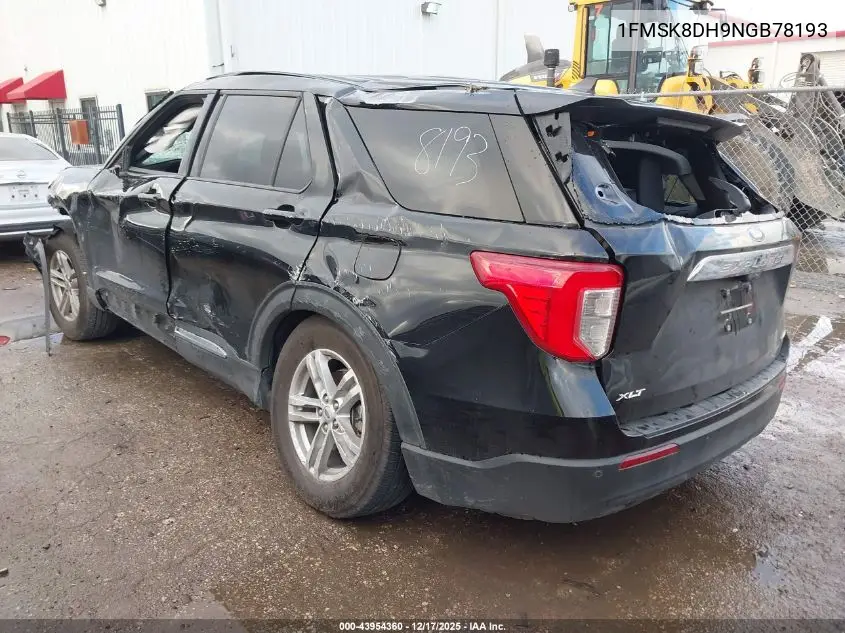 1FMSK8DH9NGB78193 2022 Ford Explorer Xlt