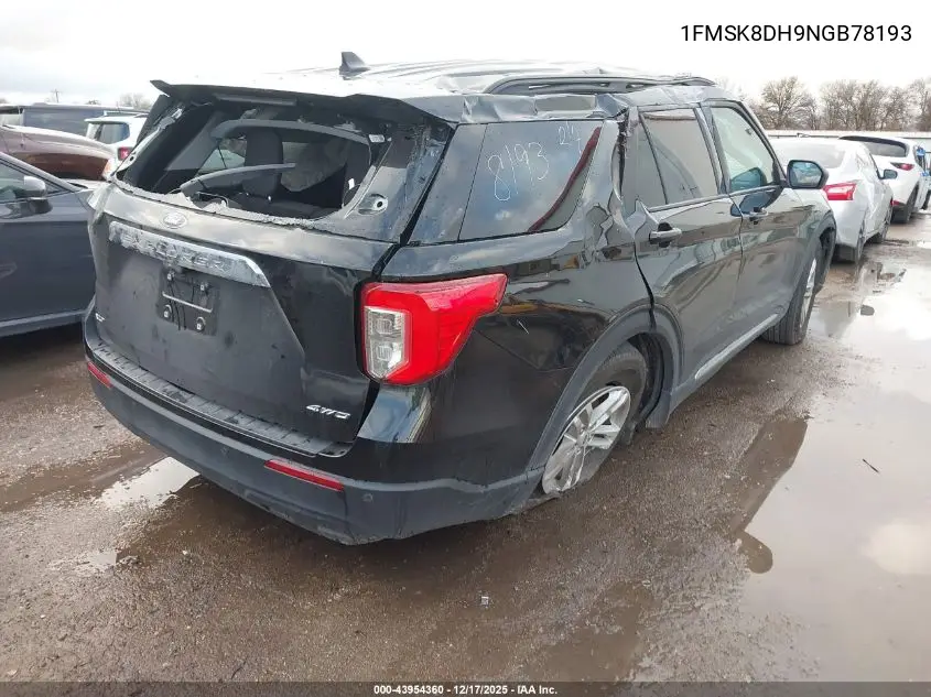 1FMSK8DH9NGB78193 2022 Ford Explorer Xlt
