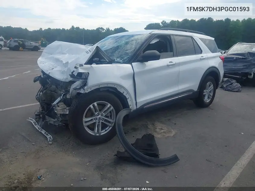 2023 Ford Explorer Xlt VIN: 1FMSK7DH3PGC01593 Lot: 45558281
