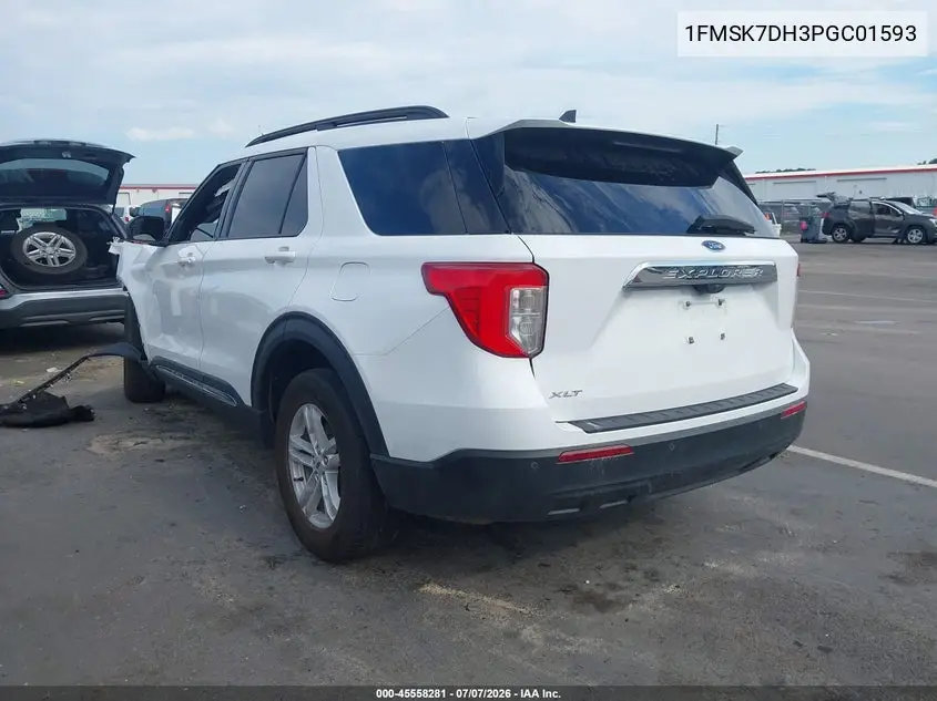 2023 Ford Explorer Xlt VIN: 1FMSK7DH3PGC01593 Lot: 45558281
