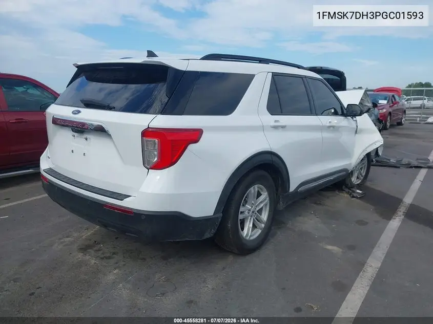 2023 Ford Explorer Xlt VIN: 1FMSK7DH3PGC01593 Lot: 45558281