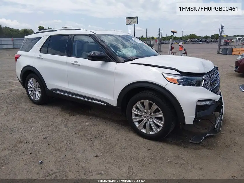 2023 Ford Explorer Limited VIN: 1FMSK7FH0PGB00461 Lot: 45594495